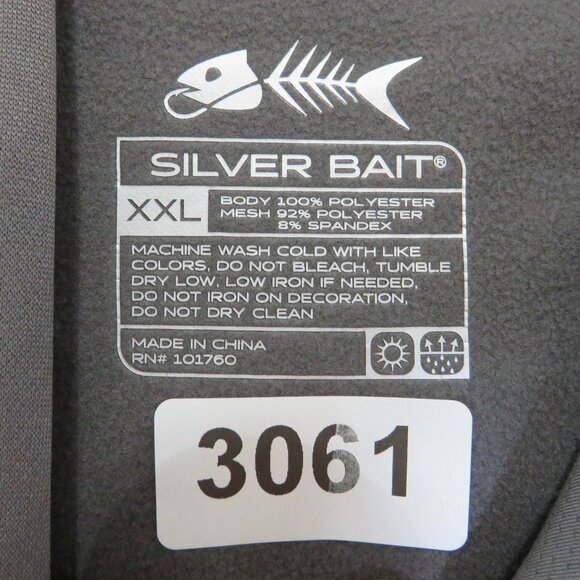 Silver Bait* Men's Long Sleeve Straight Hem Front Pockets Pull-Over Hoodie~ XXL - Picture 4 of 10